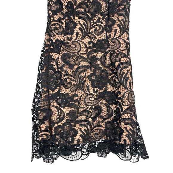 Dress The Population Isabella One-Shoulder Lace Sheath Dress Black Medium Party - Picture 10 of 14